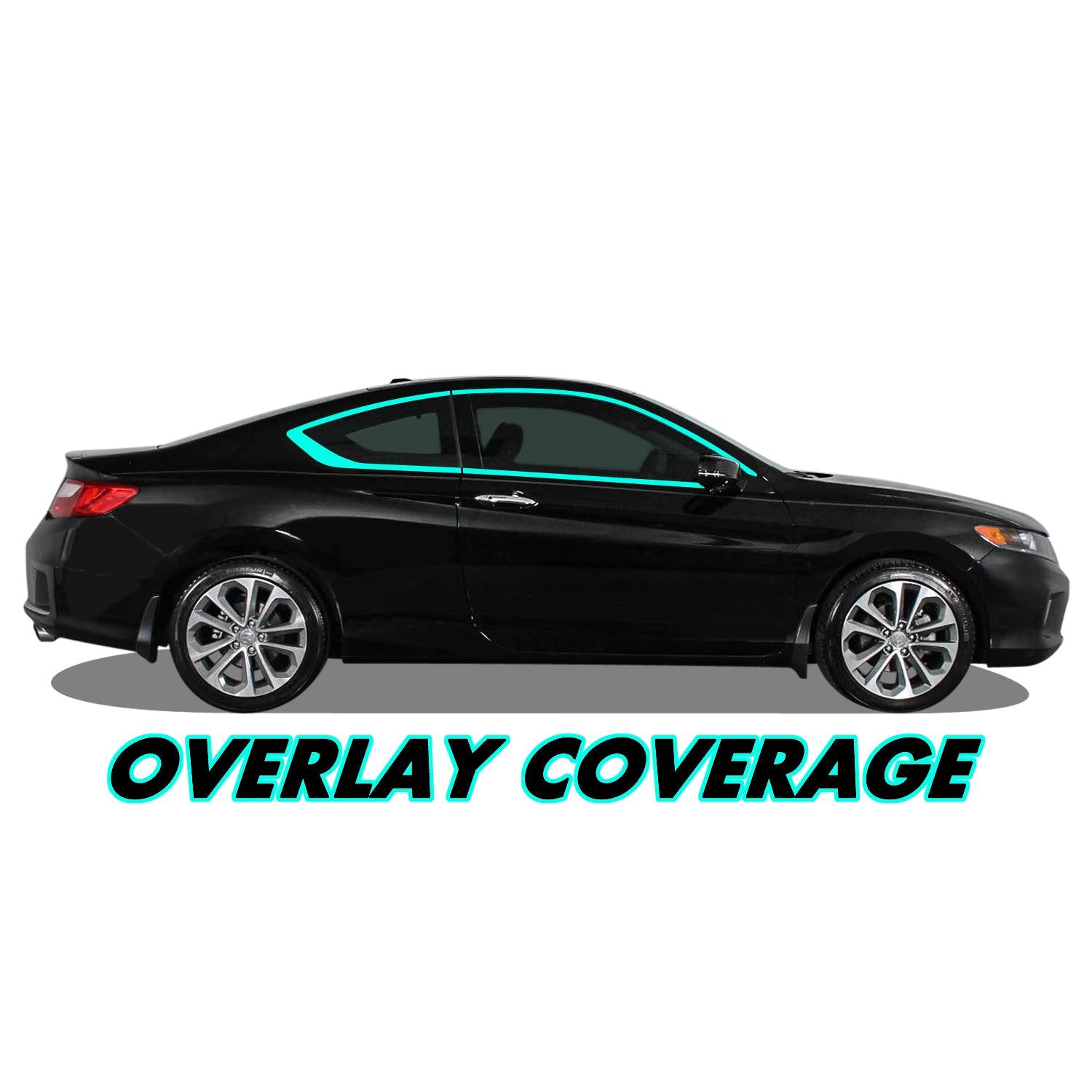 2013-2017 Honda Accord Coupe | Window Trim Chrome Delete PreCut Vinyl Wrap