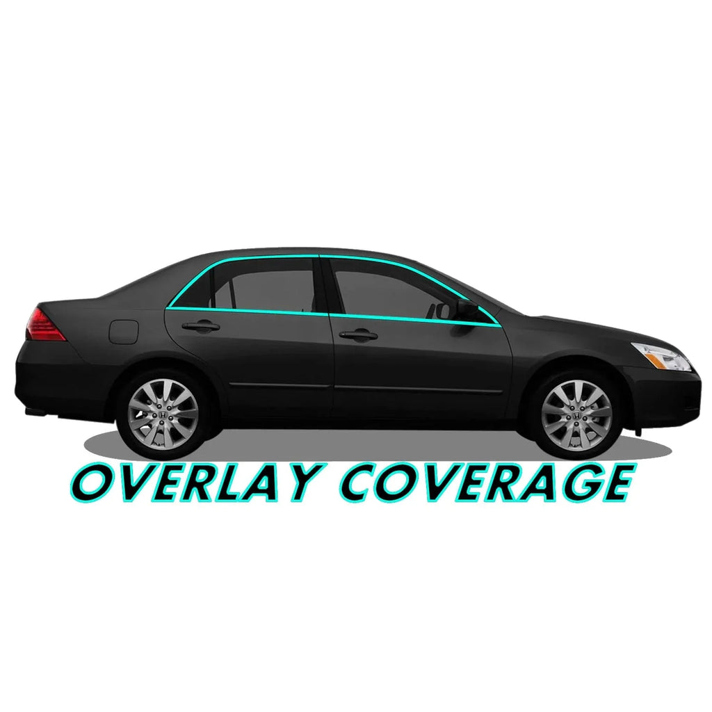 2003-2007 Honda Accord Sedan | Window Trim Chrome Delete PreCut Vinyl Wrap