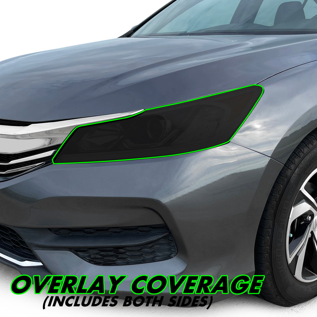 2016-2017 Honda Accord Sedan | Headlight PreCut Tint Overlays
