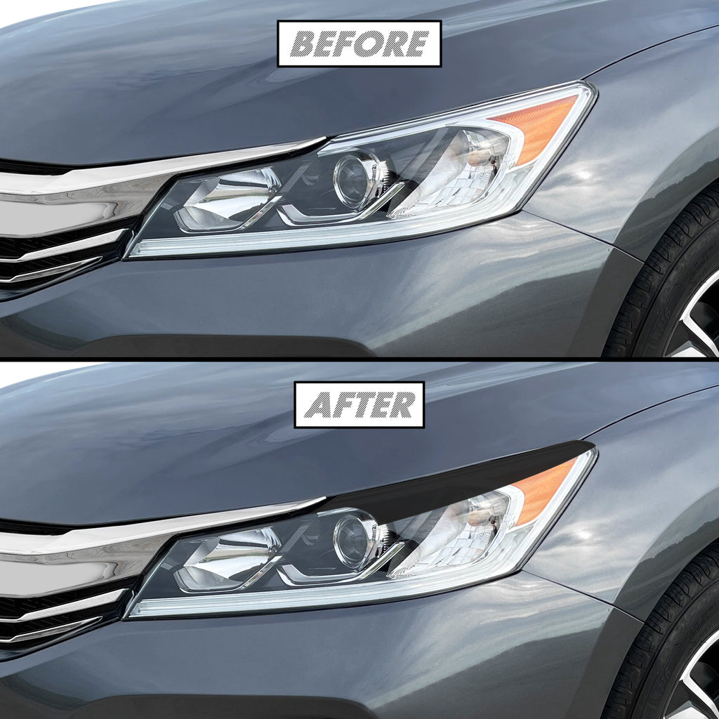 2016-2017 Honda Accord Sedan | Headlight Eyelid PreCut Vinyl Overlays