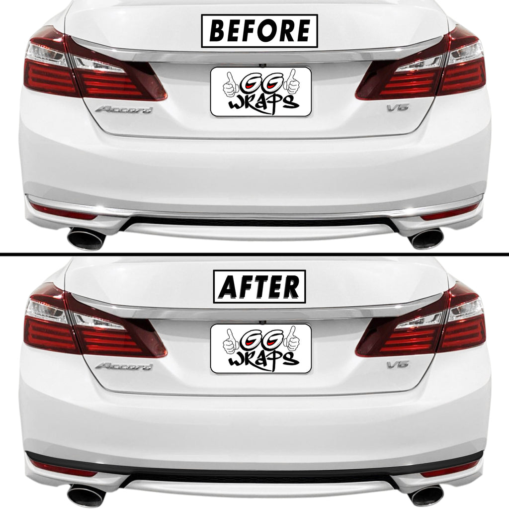 2016-2017 Honda Accord Sedan | Rear Bumper Diffuser Trim Chrome Delete PreCut Vinyl Wrap