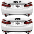2016-2017 Honda Accord Sedan | Rear Bumper Diffuser Trim Chrome Delete PreCut Vinyl Wrap
