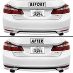 2016-2017 Honda Accord Sedan | Rear Bumper Diffuser Trim Chrome Delete PreCut Vinyl Wrap