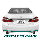 2016-2017 Honda Accord Sedan | Rear Bumper Diffuser Trim Chrome Delete PreCut Vinyl Wrap