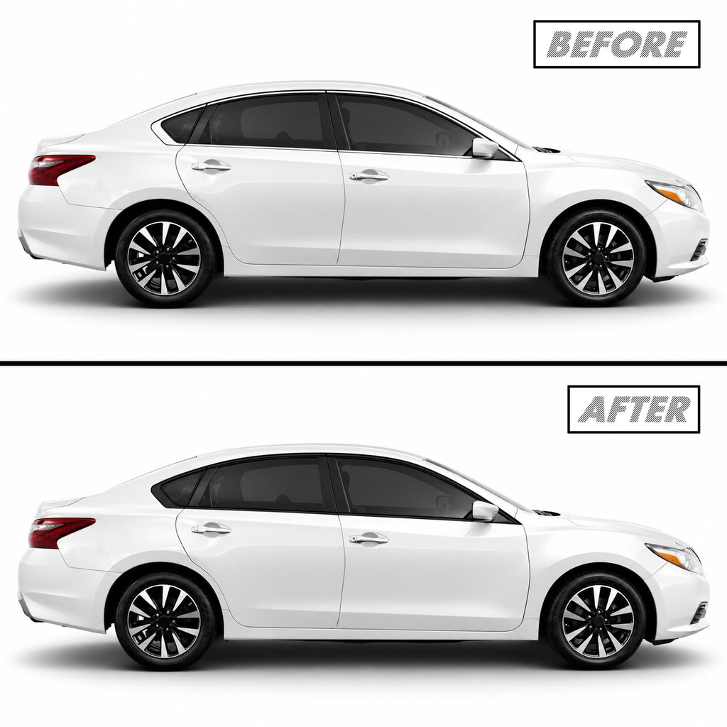 2013-2018 Nissan Altima | Window Trim Chrome Delete PreCut Vinyl Wrap