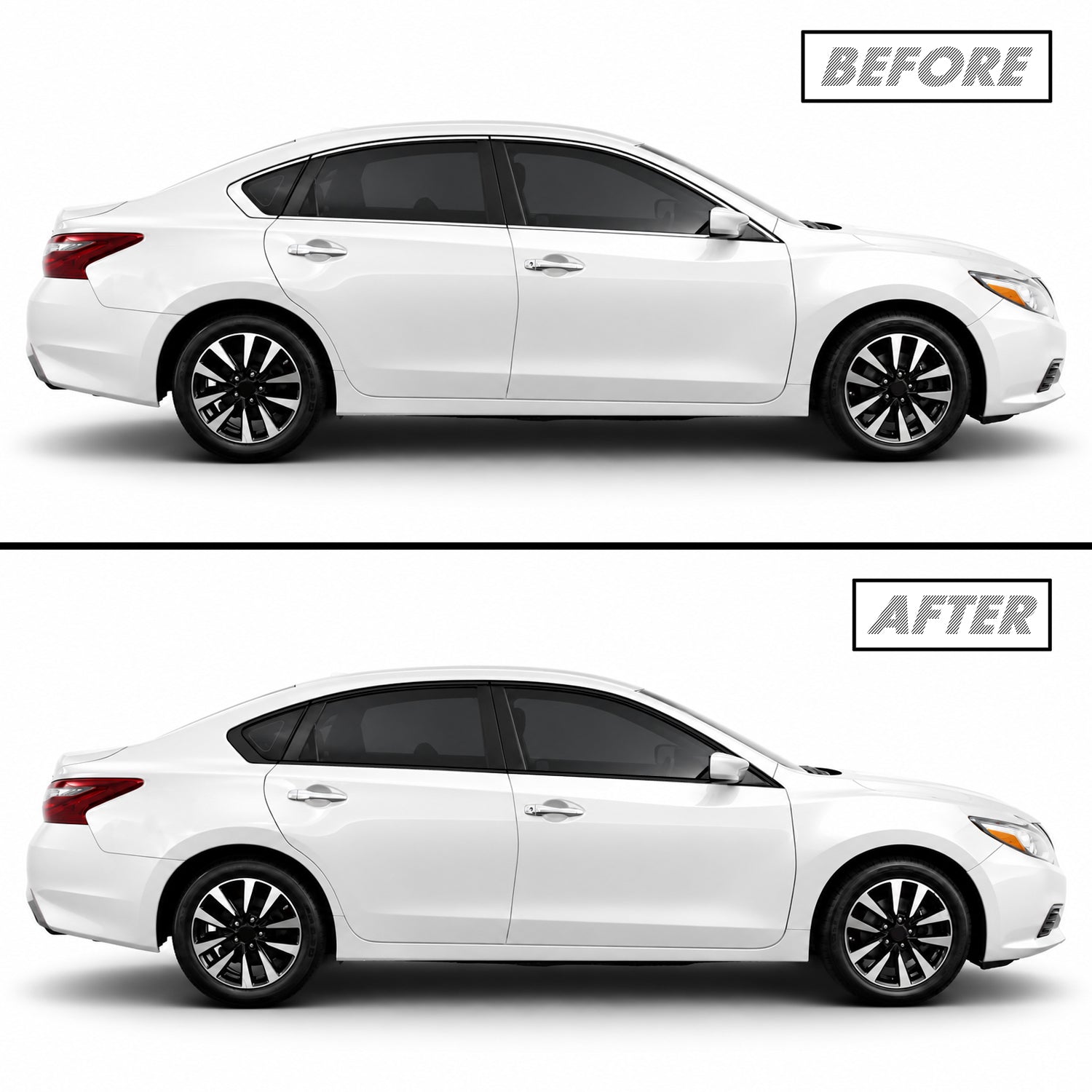 2013-2018 Nissan Altima | Window Trim Chrome Delete PreCut Vinyl Wrap