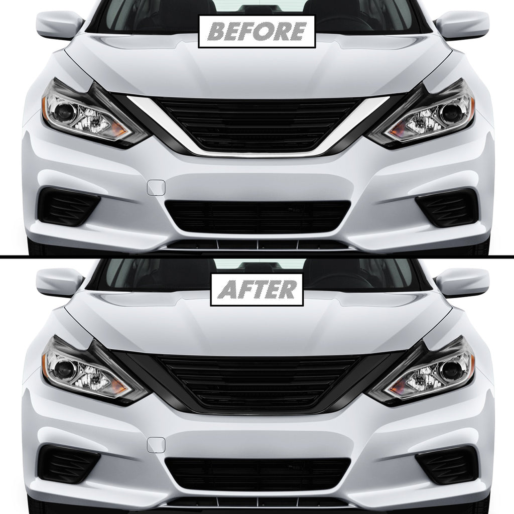 2016-2018 Nissan Altima | Front Grill Trim Chrome Delete PreCut Vinyl Wrap