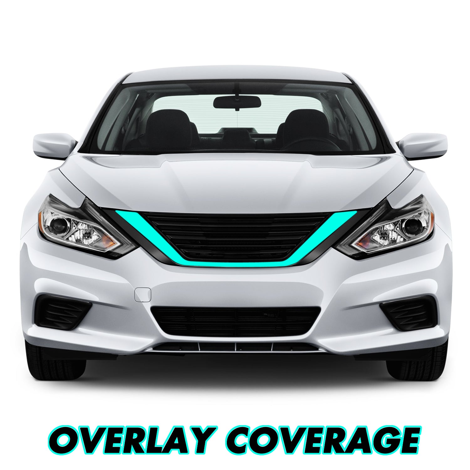 2016-2018 Nissan Altima | Front Grill Trim Chrome Delete PreCut Vinyl Wrap