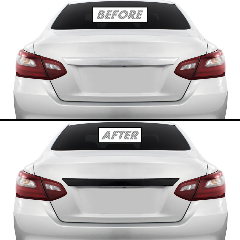2016-2018 Nissan Altima | Rear Trunk Trim Chrome Delete PreCut Vinyl Wrap