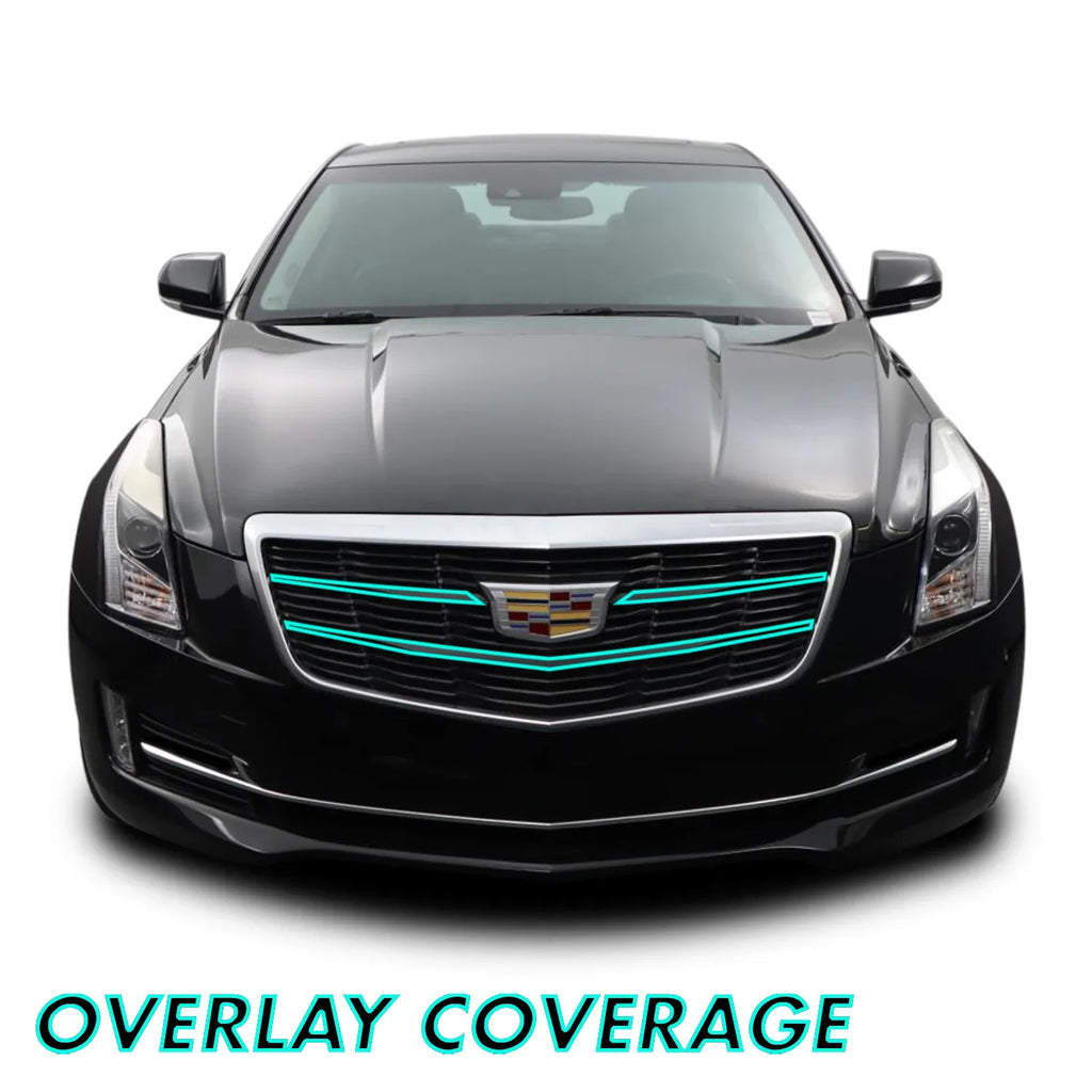 2015-2019 Cadillac ATS | Inner Front Grill Trim Chrome Delete PreCut Vinyl Wrap