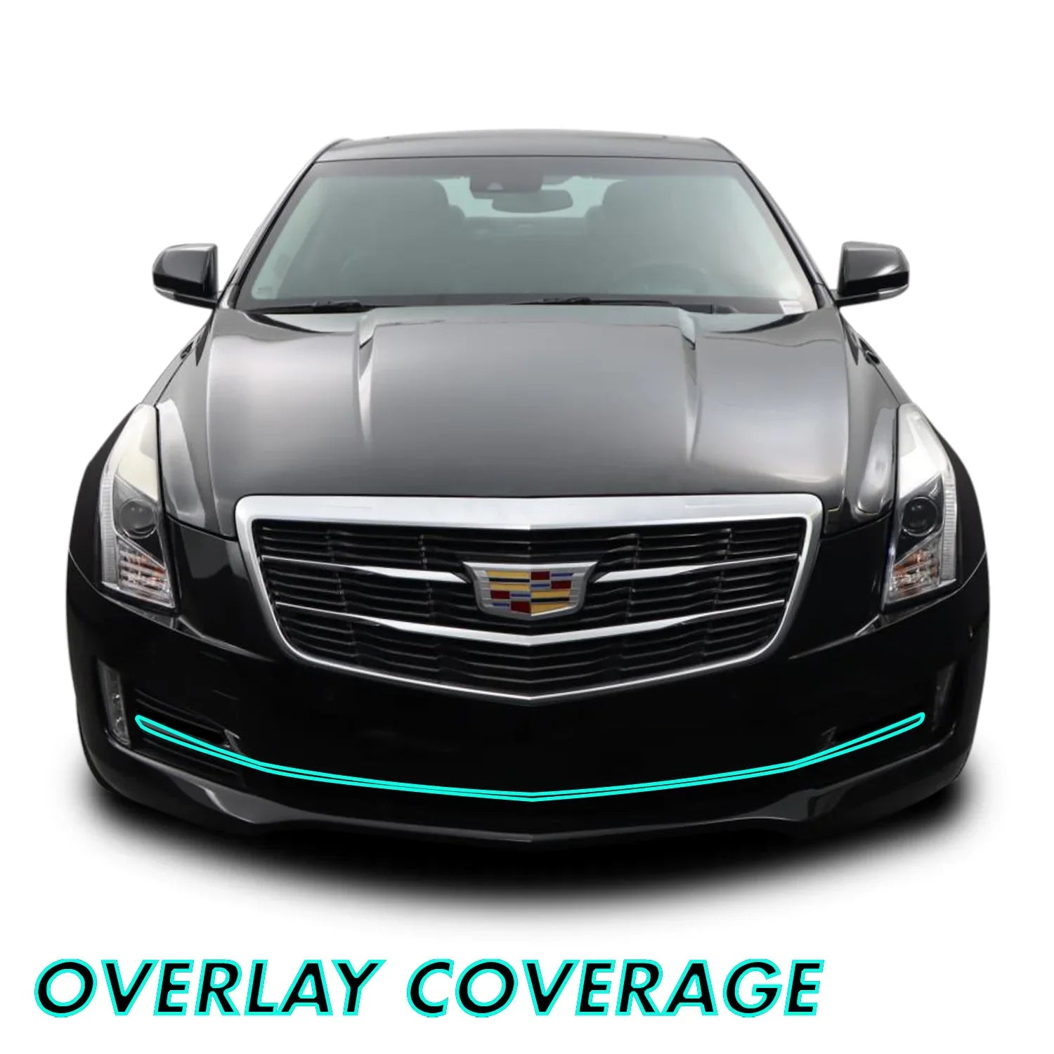 2015-2019 Cadillac ATS | Lower Front Grill Trim Chrome Delete PreCut Vinyl Wrap
