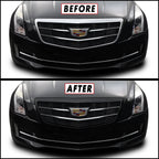 2015-2019 Cadillac ATS | Outer Front Grill Trim Chrome Delete PreCut Vinyl Wrap