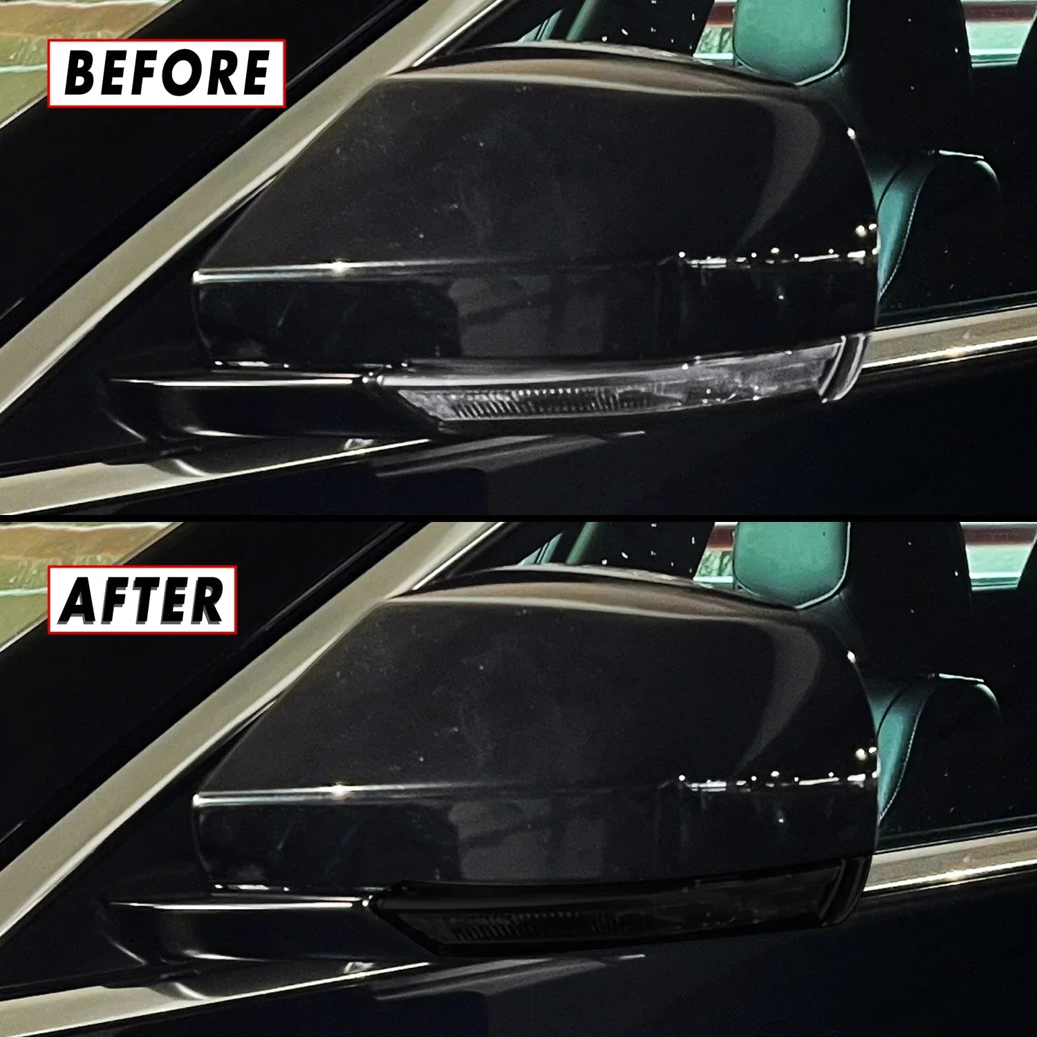 2013-2018 Cadillac ATS Sedan | Mirror Turn Signal PreCut Tint Overlays
