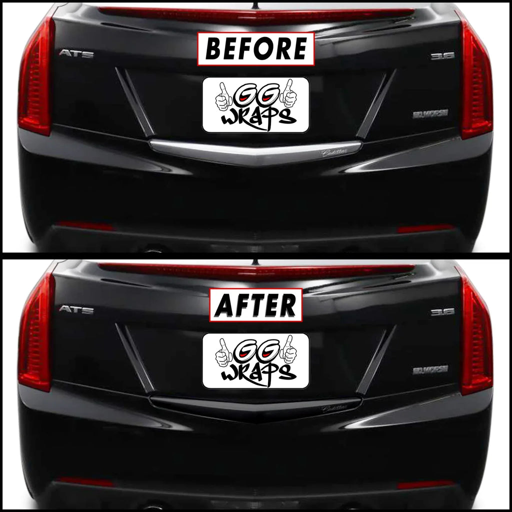 2013-2018 Cadillac ATS Sedan | Rear Trunk Trim Chrome Delete PreCut Vinyl Wrap