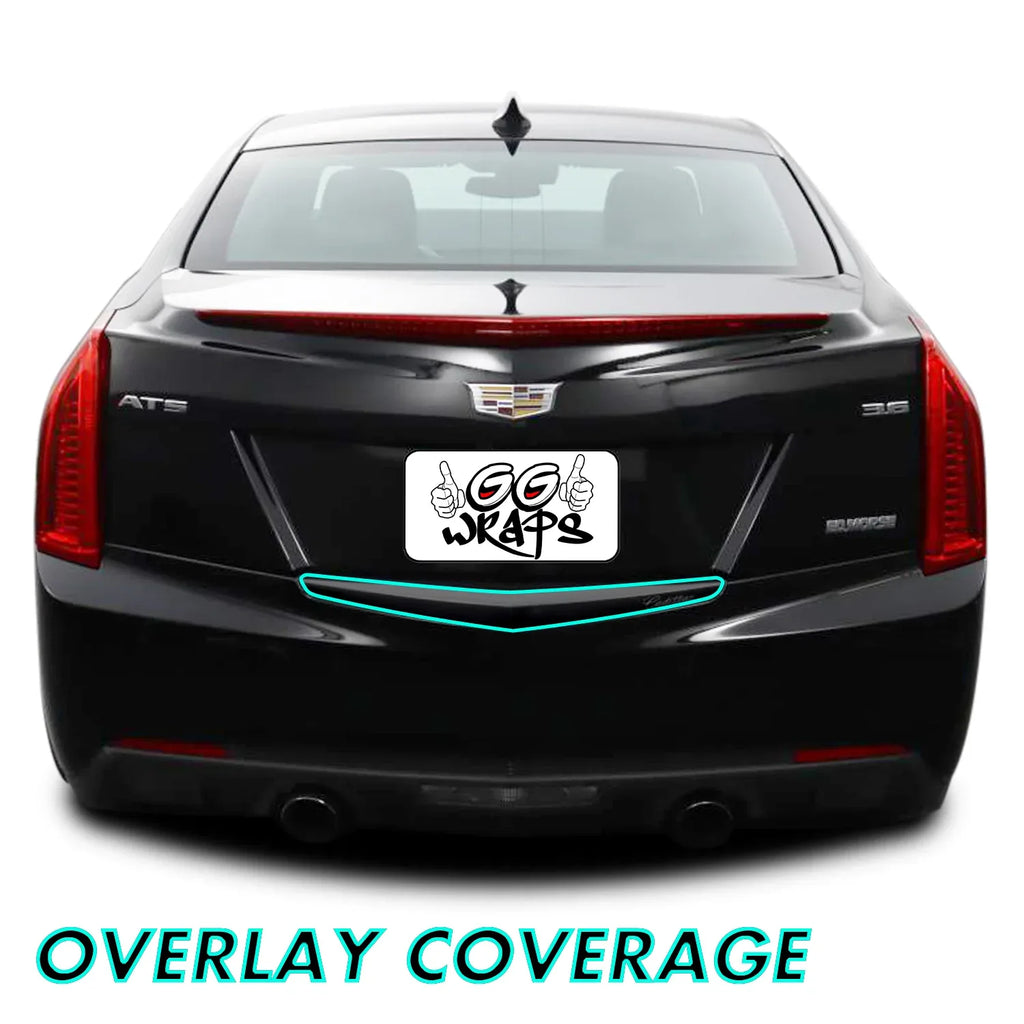 2013-2018 Cadillac ATS Sedan | Rear Trunk Trim Chrome Delete PreCut Vinyl Wrap