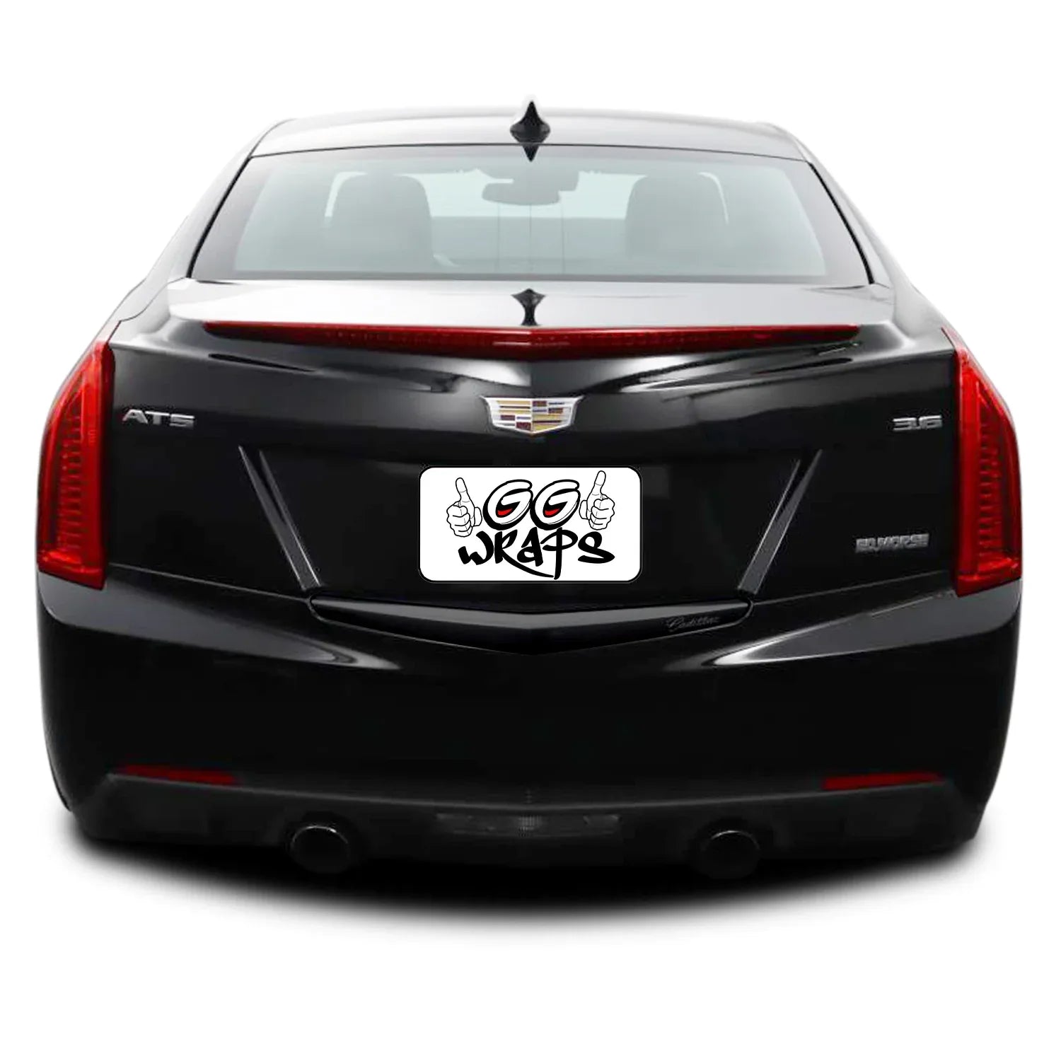 2013-2018 Cadillac ATS Sedan | Rear Trunk Trim Chrome Delete PreCut Vinyl Wrap