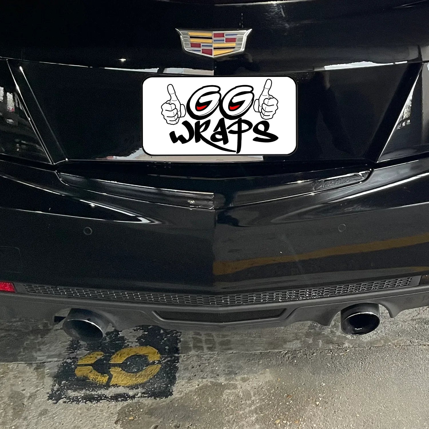 2013-2018 Cadillac ATS Sedan | Rear Trunk Trim Chrome Delete PreCut Vinyl Wrap