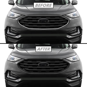 2019-2024 Ford Edge | Front Grill Trim Chrome Delete PreCut Vinyl Wrap