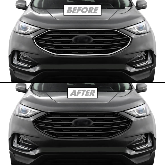 2019-2024 Ford Edge | Front Grill Trim Chrome Delete PreCut Vinyl Wrap