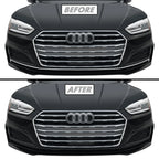 2018-2023 Audi A5 / S5 Coupe | Front Bumper Lower Lip Trim Chrome Delete PreCut Vinyl Wrap