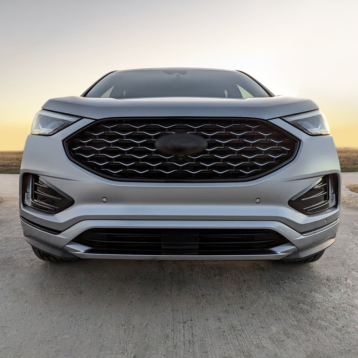 2019-2024 Ford Edge | Front Grill Trim Chrome Delete PreCut Vinyl Wrap