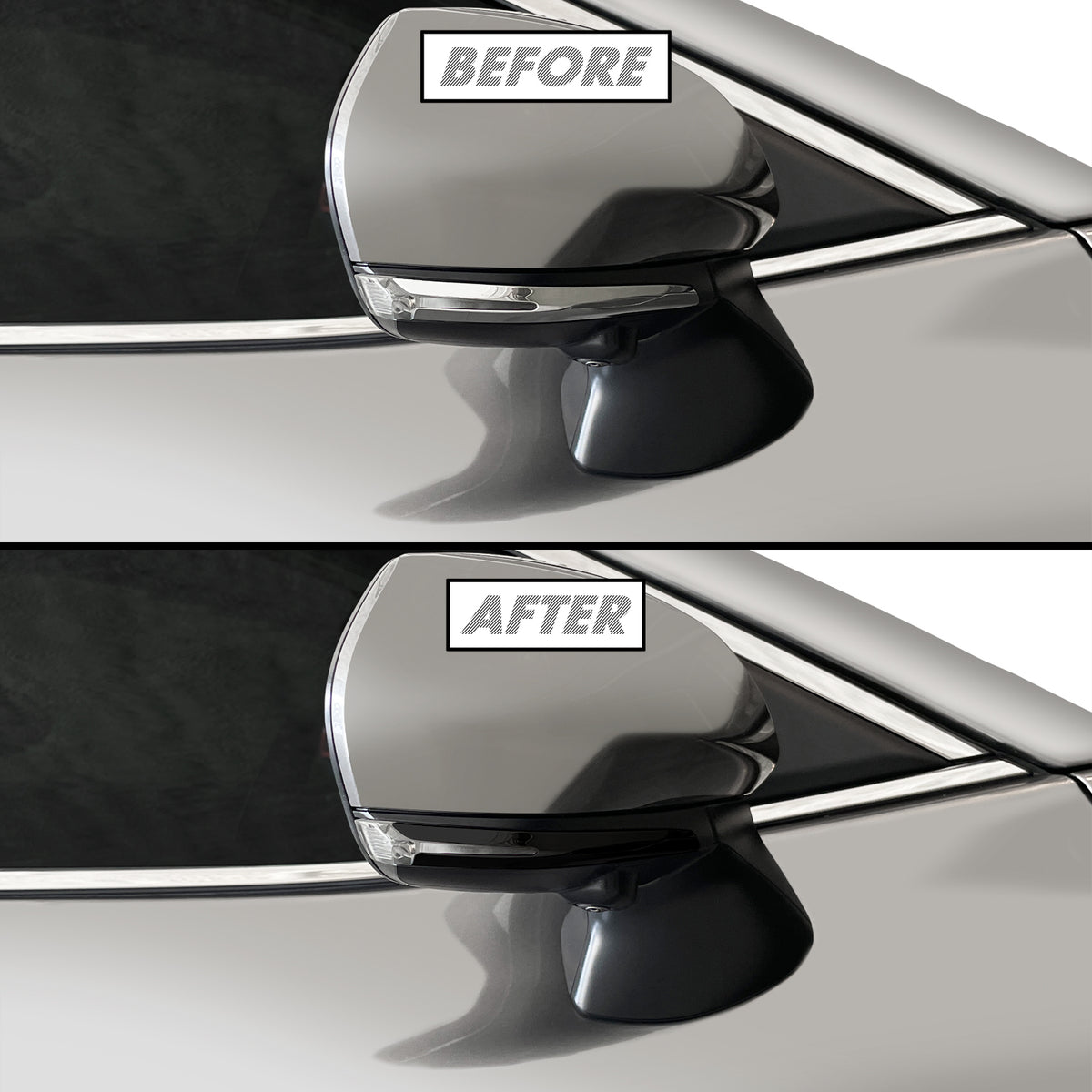 2025-2026 Toyota Camry | Mirror Trim Chrome Delete PreCut Vinyl Wrap