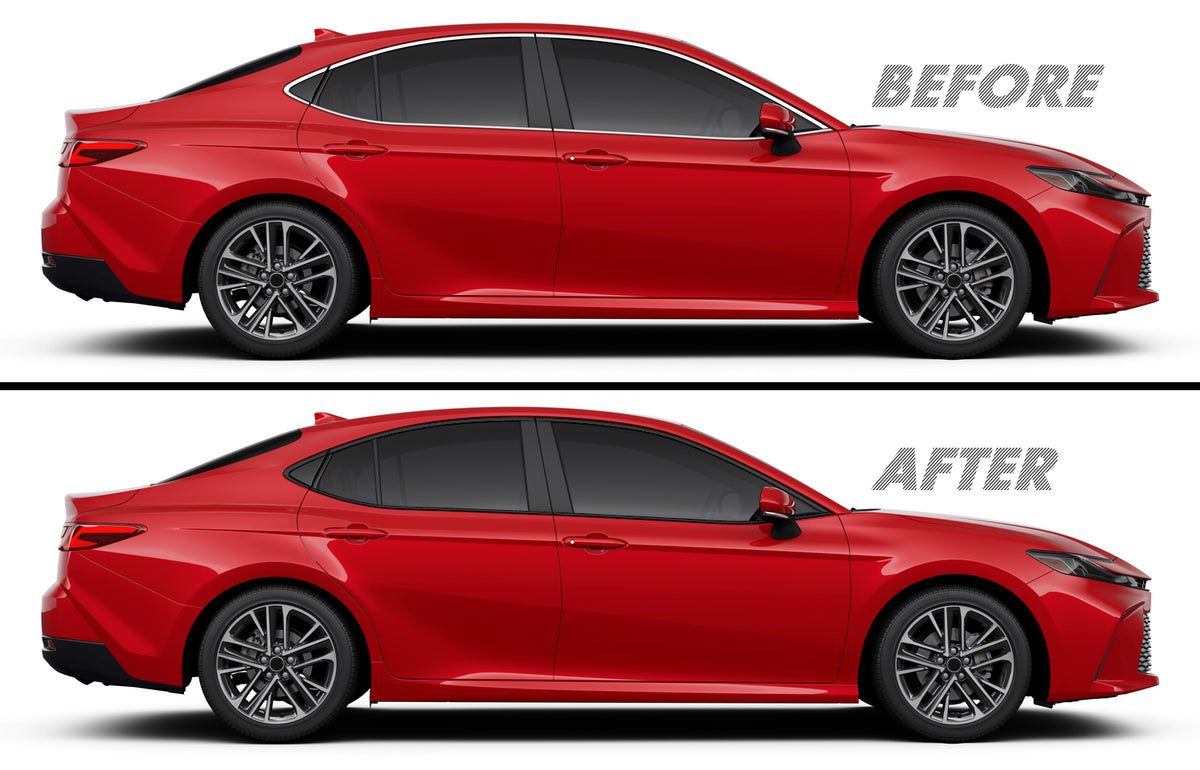2025-2026 Toyota Camry | Window Trim Chrome Delete PreCut Vinyl Wrap