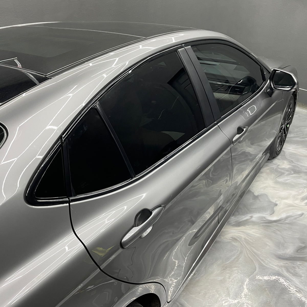 2025-2026 Toyota Camry | Window Trim Chrome Delete PreCut Vinyl Wrap