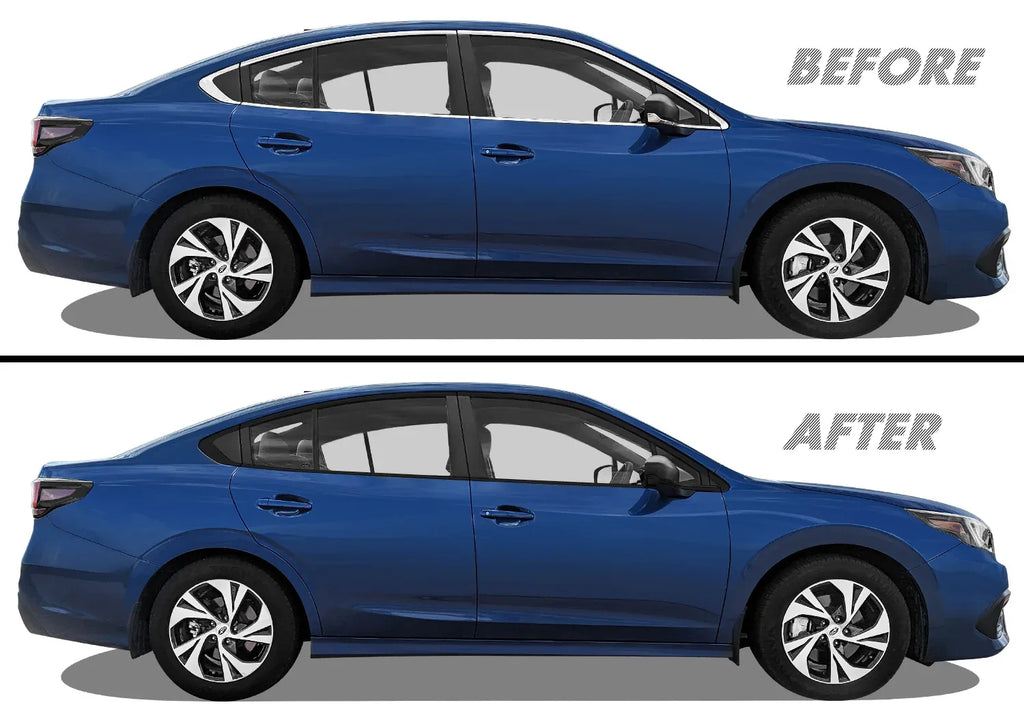 2020-2022 Subaru Legacy | Window Trim Chrome Delete PreCut Vinyl Wrap
