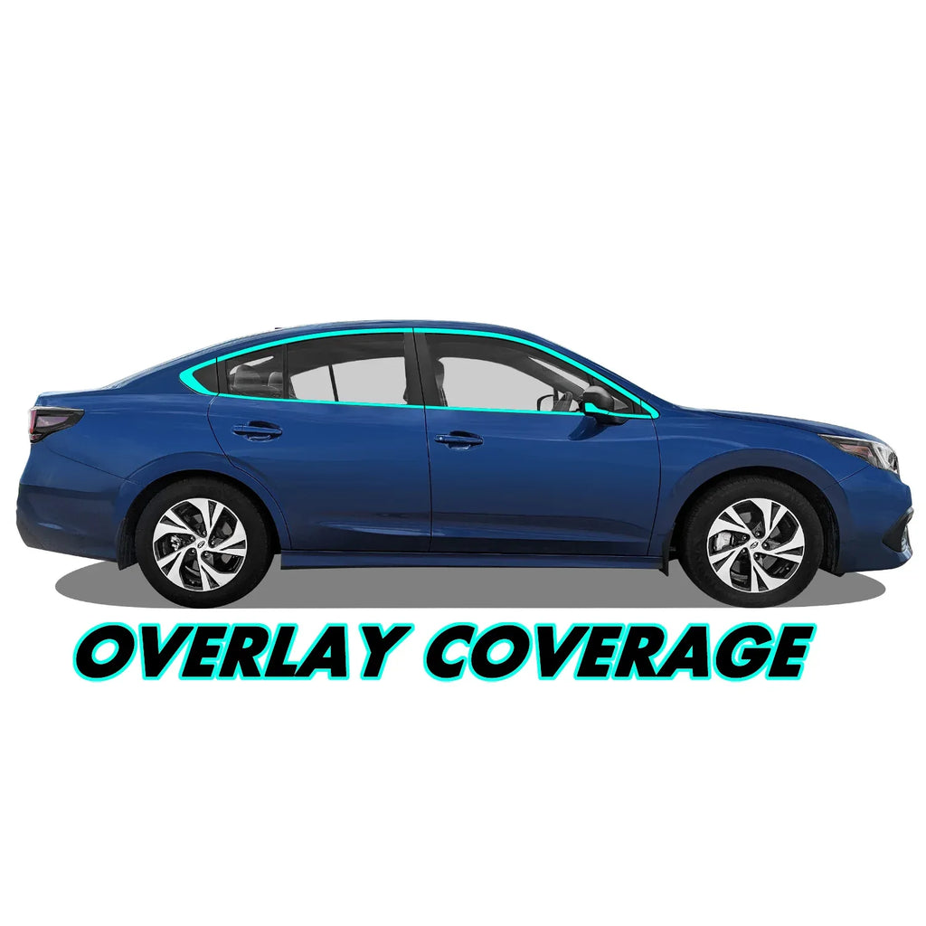 2020-2022 Subaru Legacy | Window Trim Chrome Delete PreCut Vinyl Wrap
