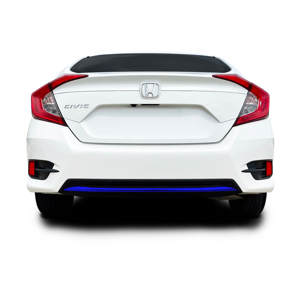 2019-2021 Honda Civic | Rear Bumper Diffuser Trim Chrome Delete PreCut Vinyl Wrap