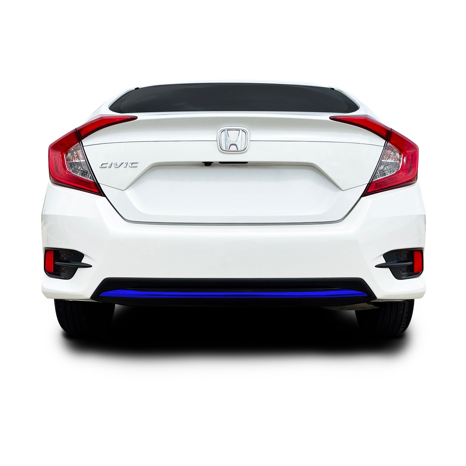 2019-2021 Honda Civic | Rear Bumper Diffuser Trim Chrome Delete PreCut Vinyl Wrap