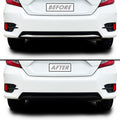 2019-2021 Honda Civic | Rear Bumper Diffuser Trim Chrome Delete PreCut Vinyl Wrap
