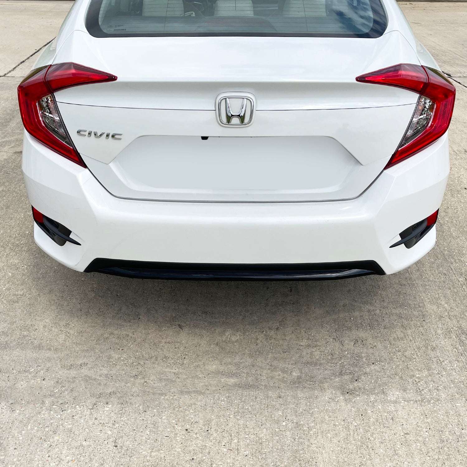 2019-2021 Honda Civic | Rear Bumper Diffuser Trim Chrome Delete PreCut Vinyl Wrap