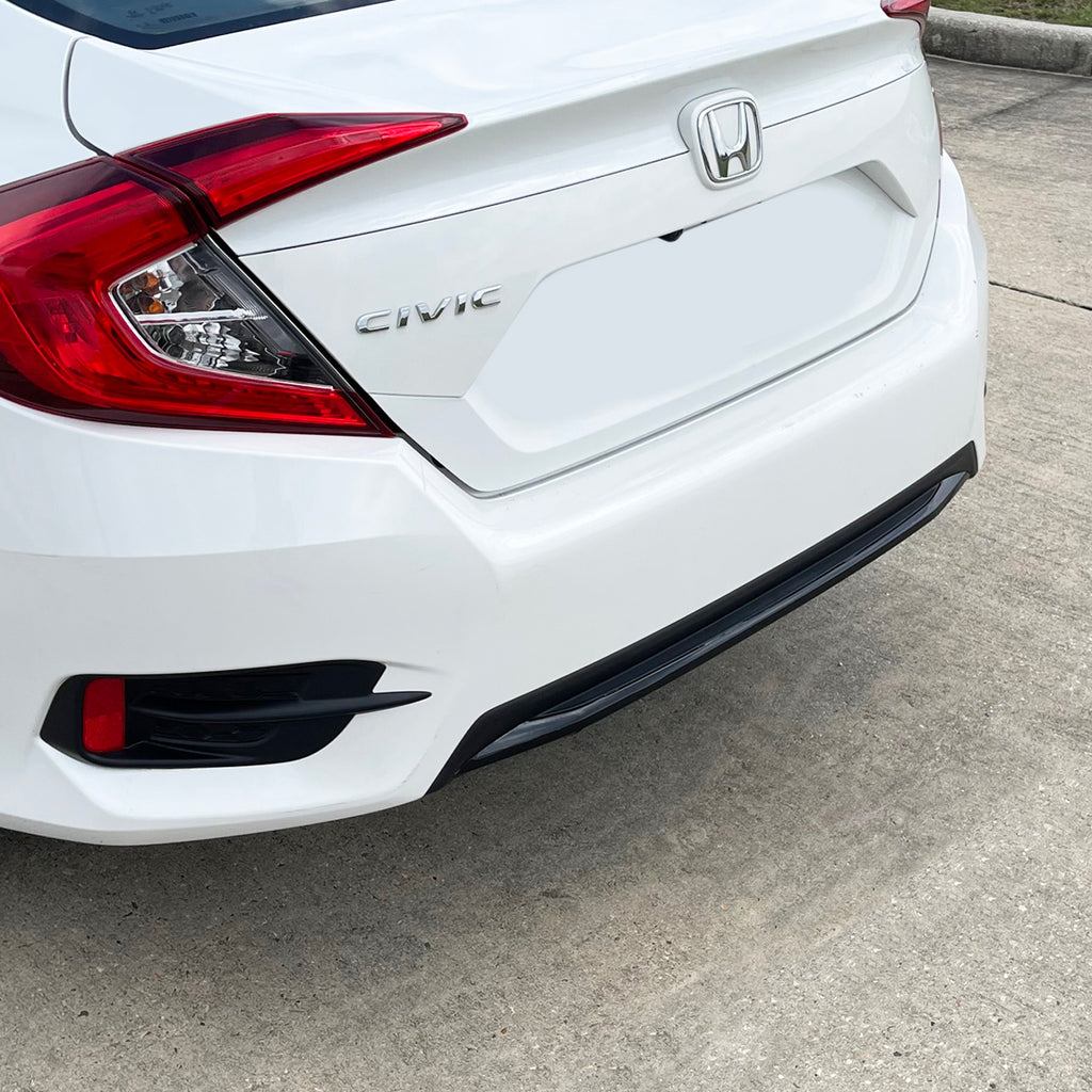 2019-2021 Honda Civic | Rear Bumper Diffuser Trim Chrome Delete PreCut Vinyl Wrap