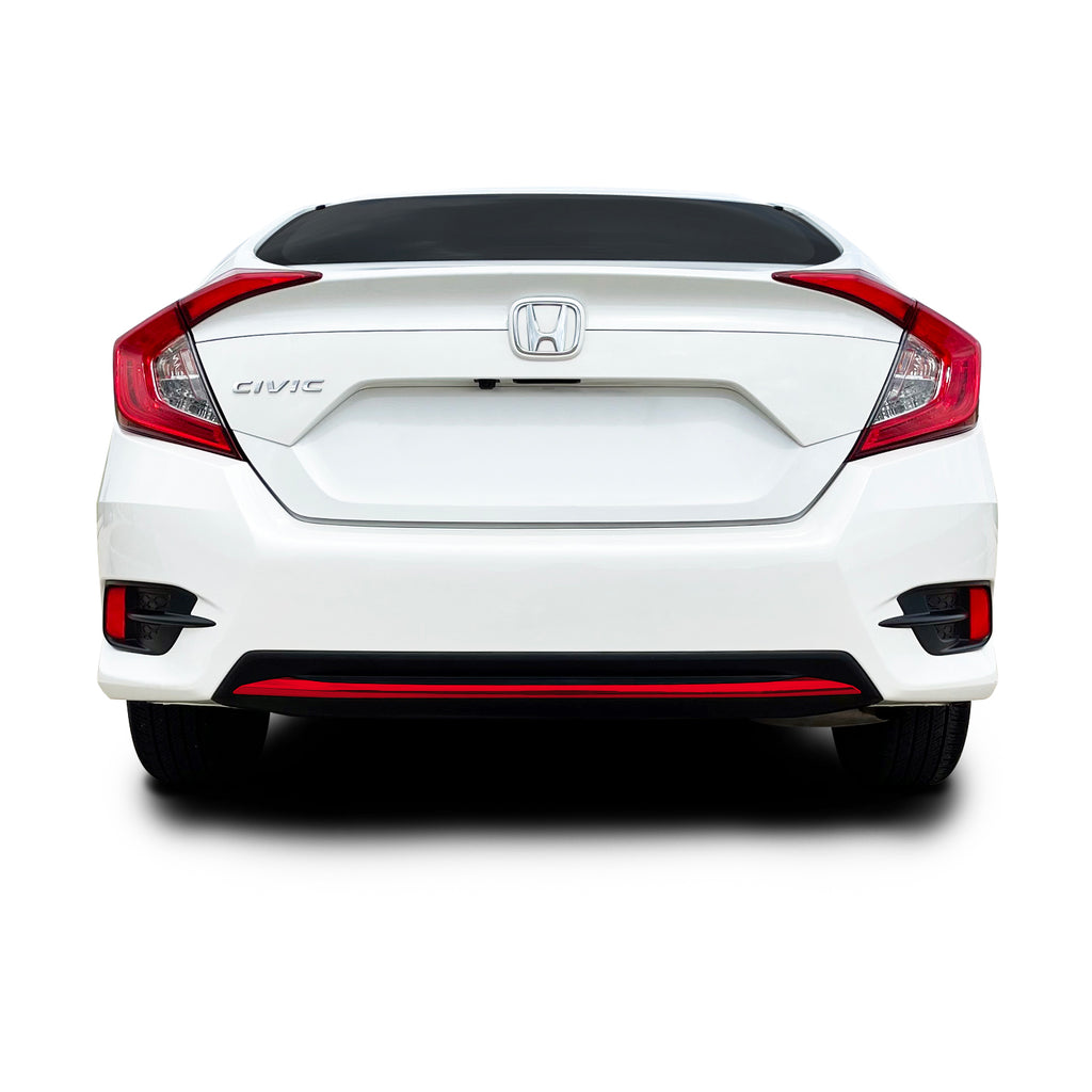 2019-2021 Honda Civic | Rear Bumper Diffuser Trim Chrome Delete PreCut Vinyl Wrap