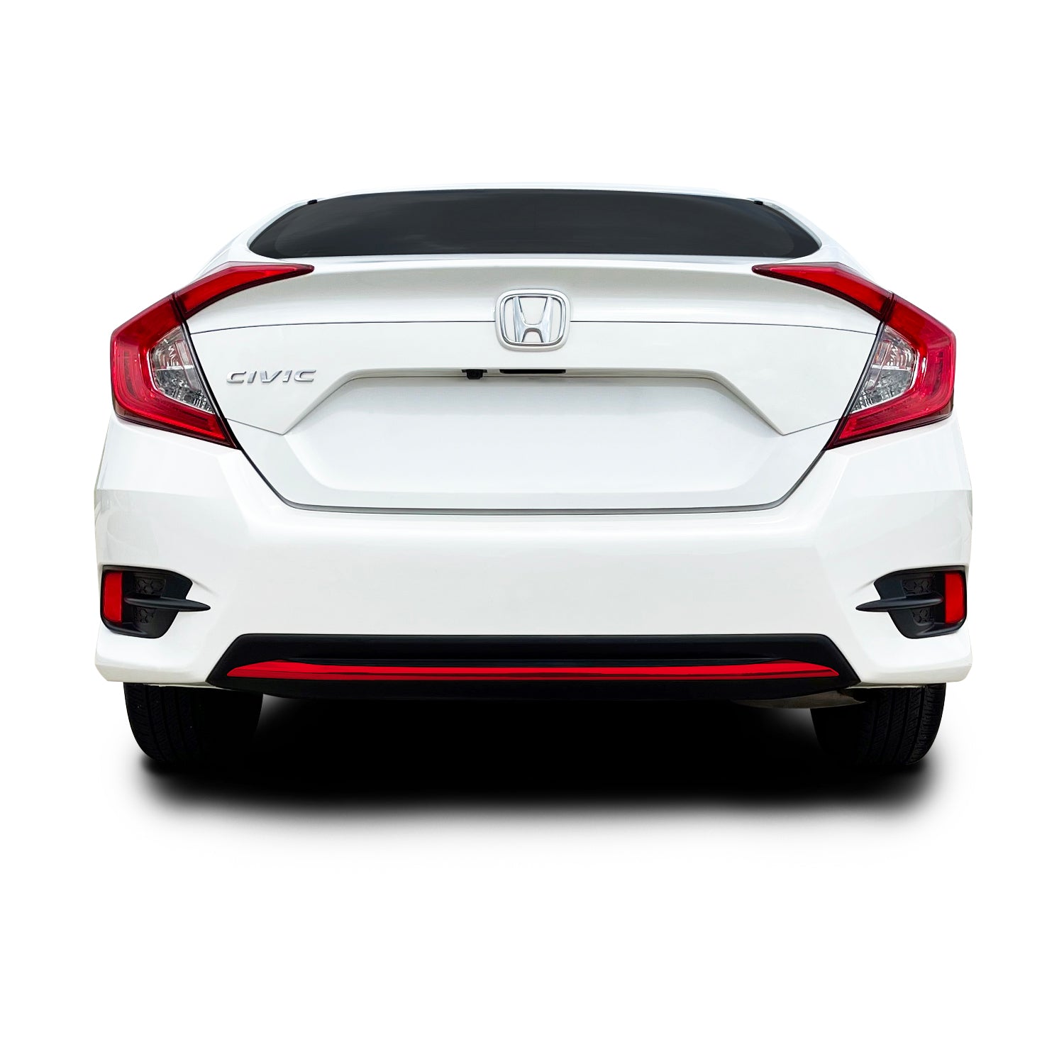 2019-2021 Honda Civic | Rear Bumper Diffuser Trim Chrome Delete PreCut Vinyl Wrap