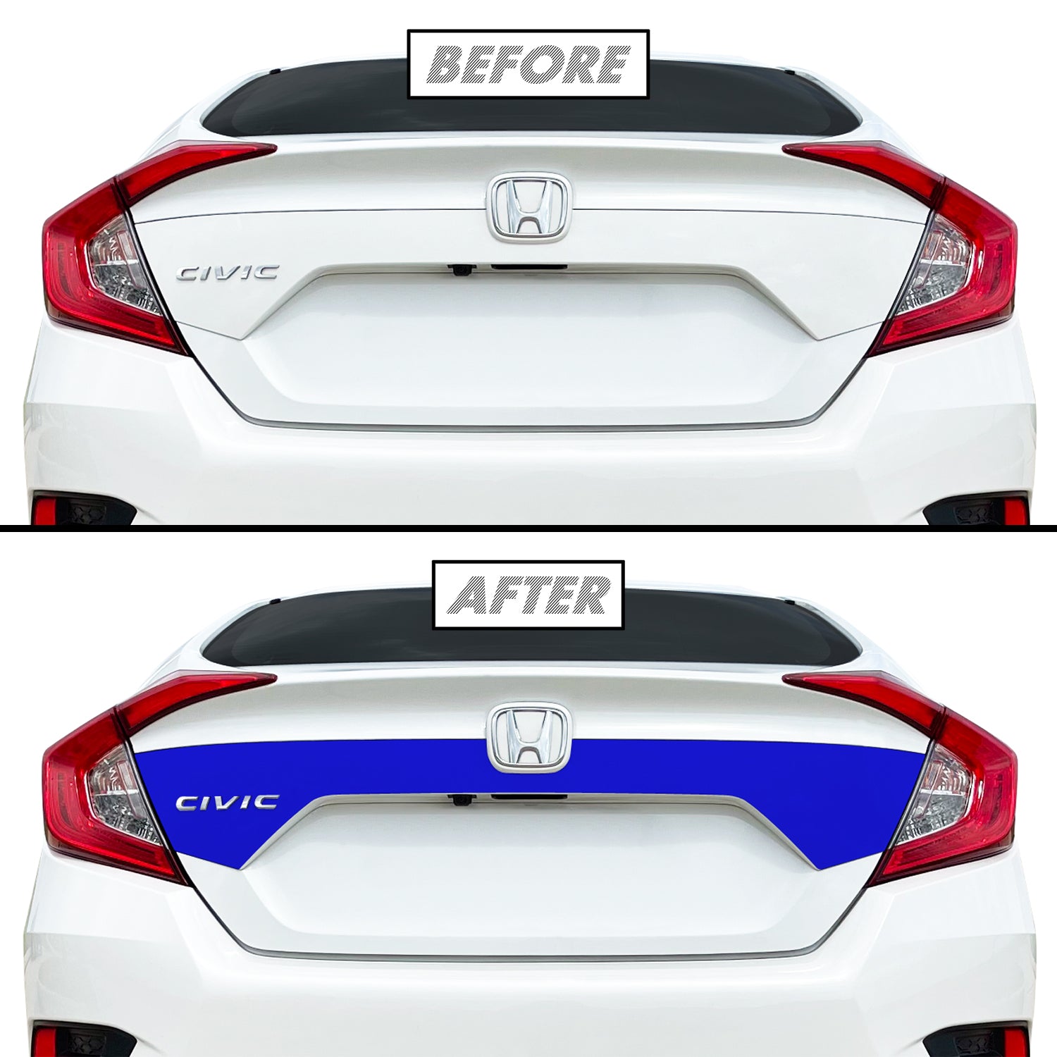 2019-2021 Honda Civic Sedan | Trunk Fascia Accent PreCut Vinyl Wrap