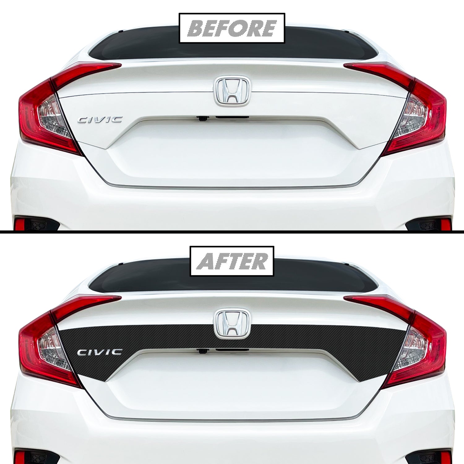 2019-2021 Honda Civic Sedan | Trunk Fascia Accent PreCut Vinyl Wrap