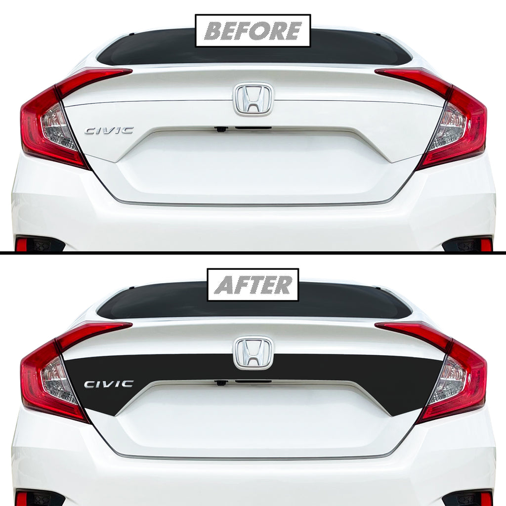 2019-2021 Honda Civic Sedan | Trunk Fascia Accent PreCut Vinyl Wrap