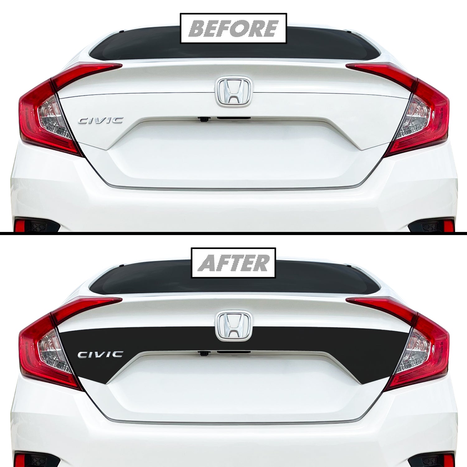 2019-2021 Honda Civic Sedan | Trunk Fascia Accent PreCut Vinyl Wrap