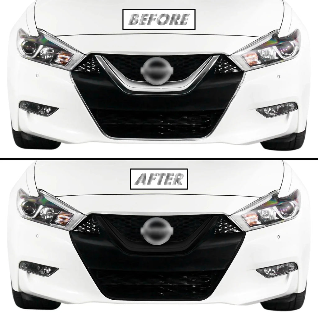 2016-2018 Nissan Maxima | Front Grill Trim Chrome Delete PreCut Vinyl Wrap