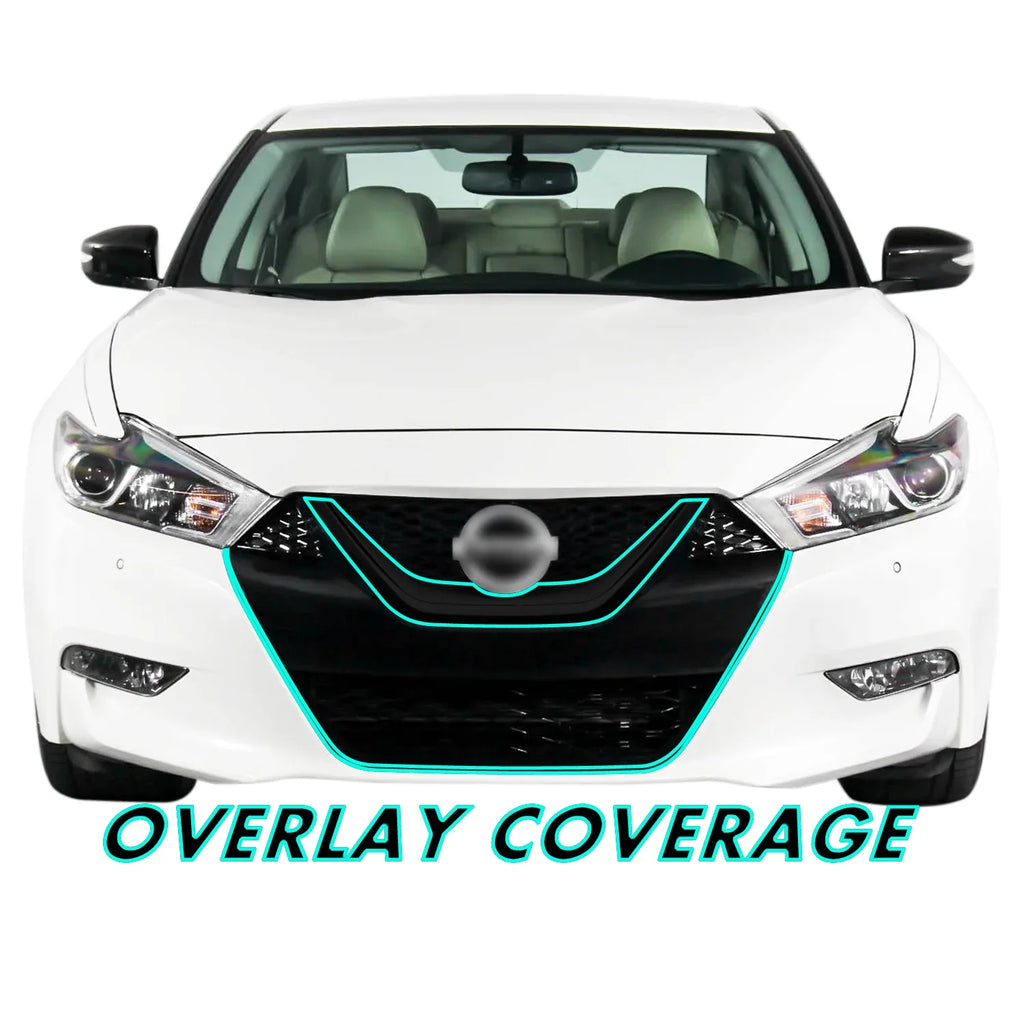 2016-2018 Nissan Maxima | Front Grill Trim Chrome Delete PreCut Vinyl Wrap