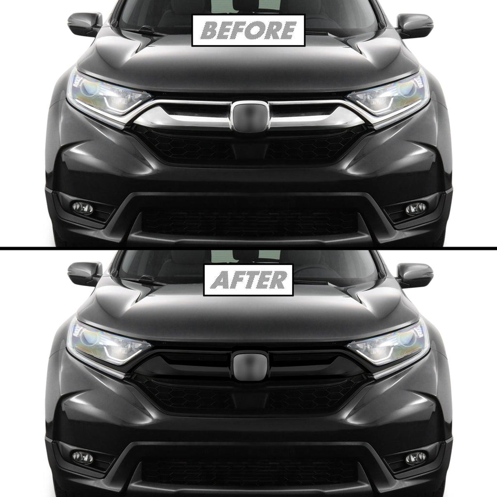 2017-2019 Honda CR-V | Front Grill Trim Chrome Delete PreCut Vinyl Wrap