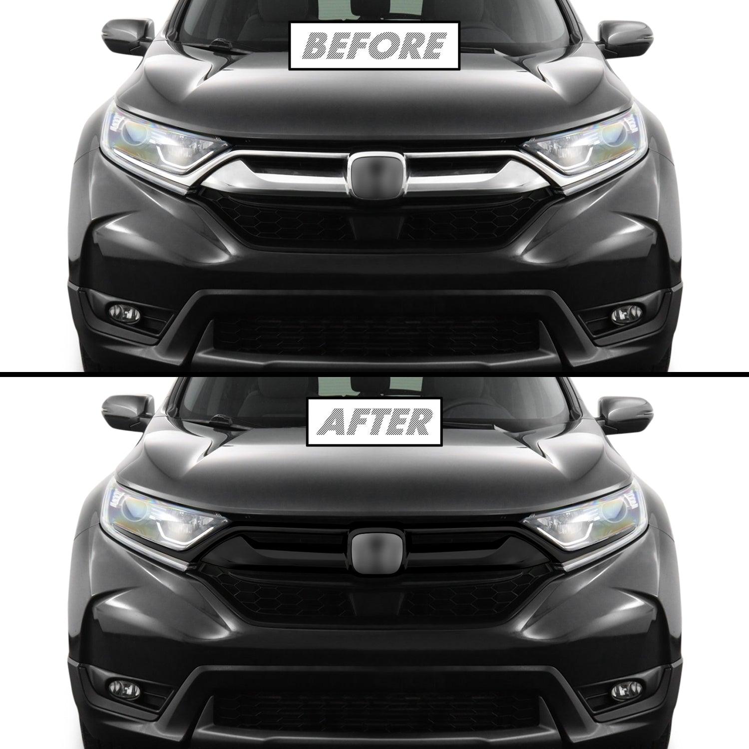 2017-2019 Honda CR-V | Front Grill Trim Chrome Delete PreCut Vinyl Wrap