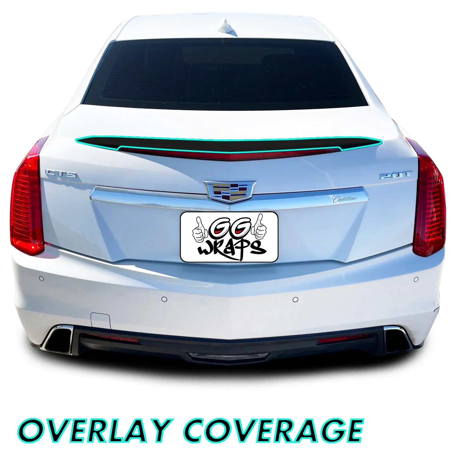 2014-2019 Cadillac CTS | Trunk Spoiler Accent PreCut Vinyl Wrap