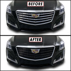 2015-2019 Cadillac CTS | Inner Front Grill Trim Chrome Delete PreCut Vinyl Wrap