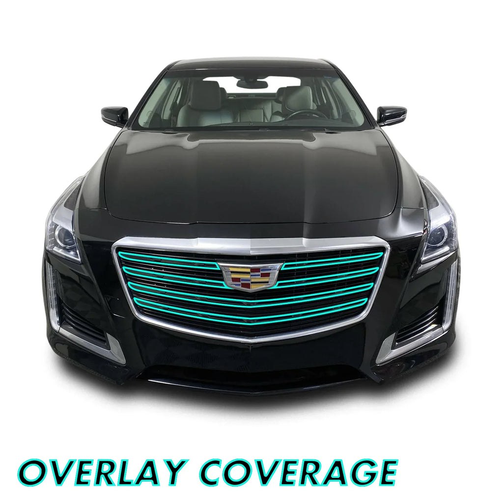 2015-2019 Cadillac CTS | Inner Front Grill Trim Chrome Delete PreCut Vinyl Wrap