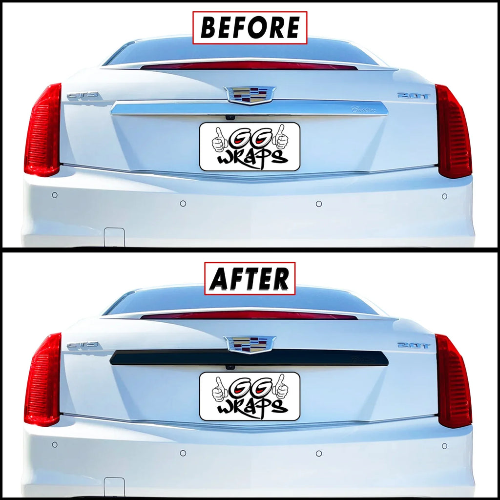 2015-2019 Cadillac CTS | Rear Trunk Trim Chrome Delete PreCut Vinyl Wrap