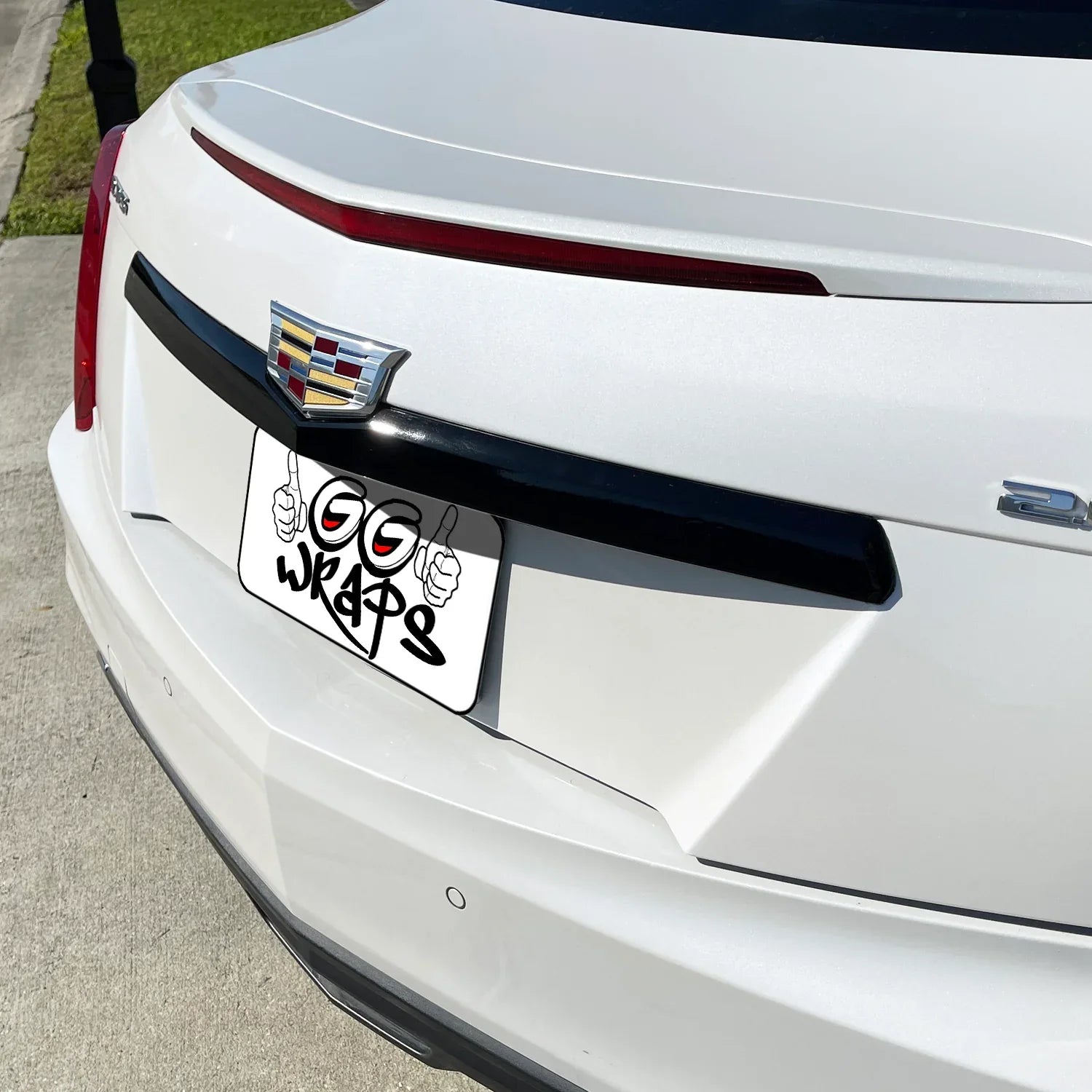 2015-2019 Cadillac CTS | Rear Trunk Trim Chrome Delete PreCut Vinyl Wrap